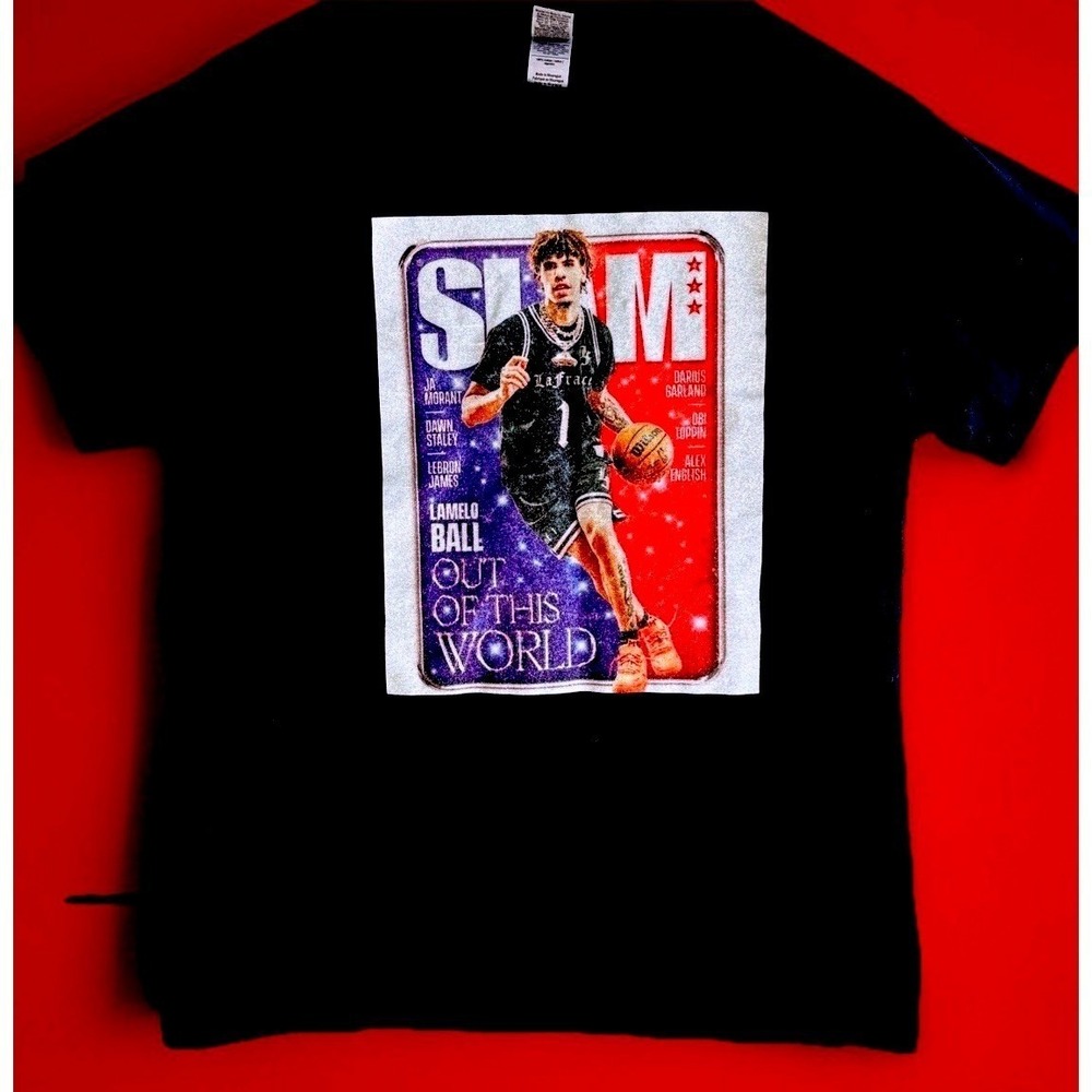 SLAM Cover Tee Lamelo Ball Shirt Size M Issue 237 Out Of This World Hornets